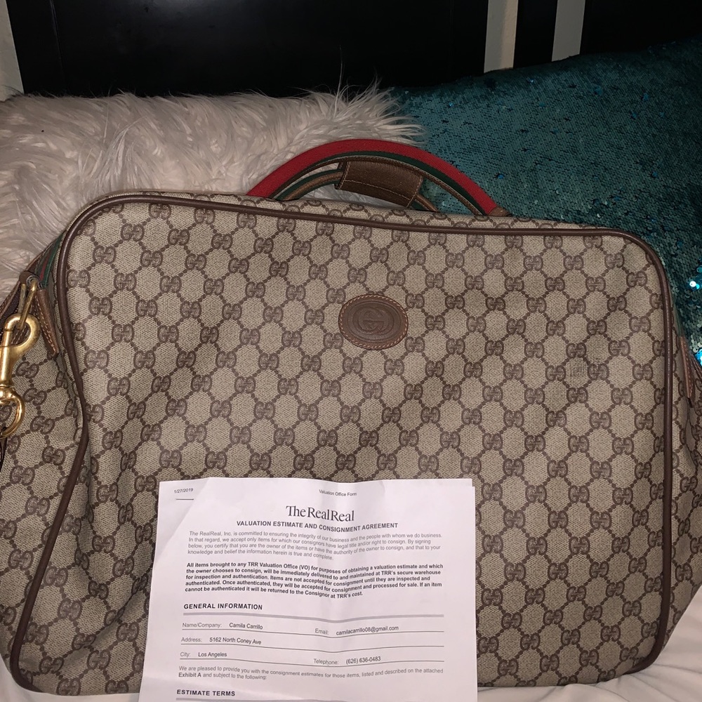 Gucci GG Supreme Vintage Luggage